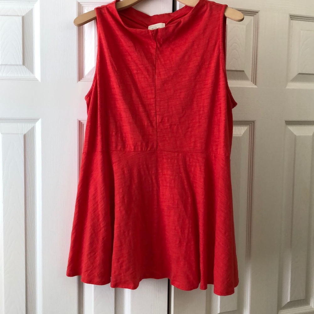 Anthropologie coral top